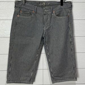 7FAM Striped Straight Crop Size 28